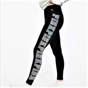 Victoria's Secret Pants - M Victoria's Secret PINK Leggings BLING Yoga Pants Victoria's Secret Pants - M Victoria's Secret PINK Leggings BLING Yoga Pants